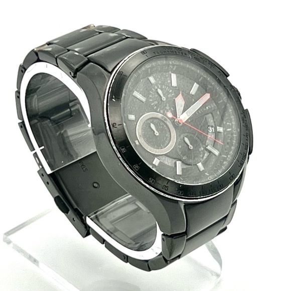 Armani Exchange AX1404 Chronograph Black Mens Watch Working - Picture 3 of 9
